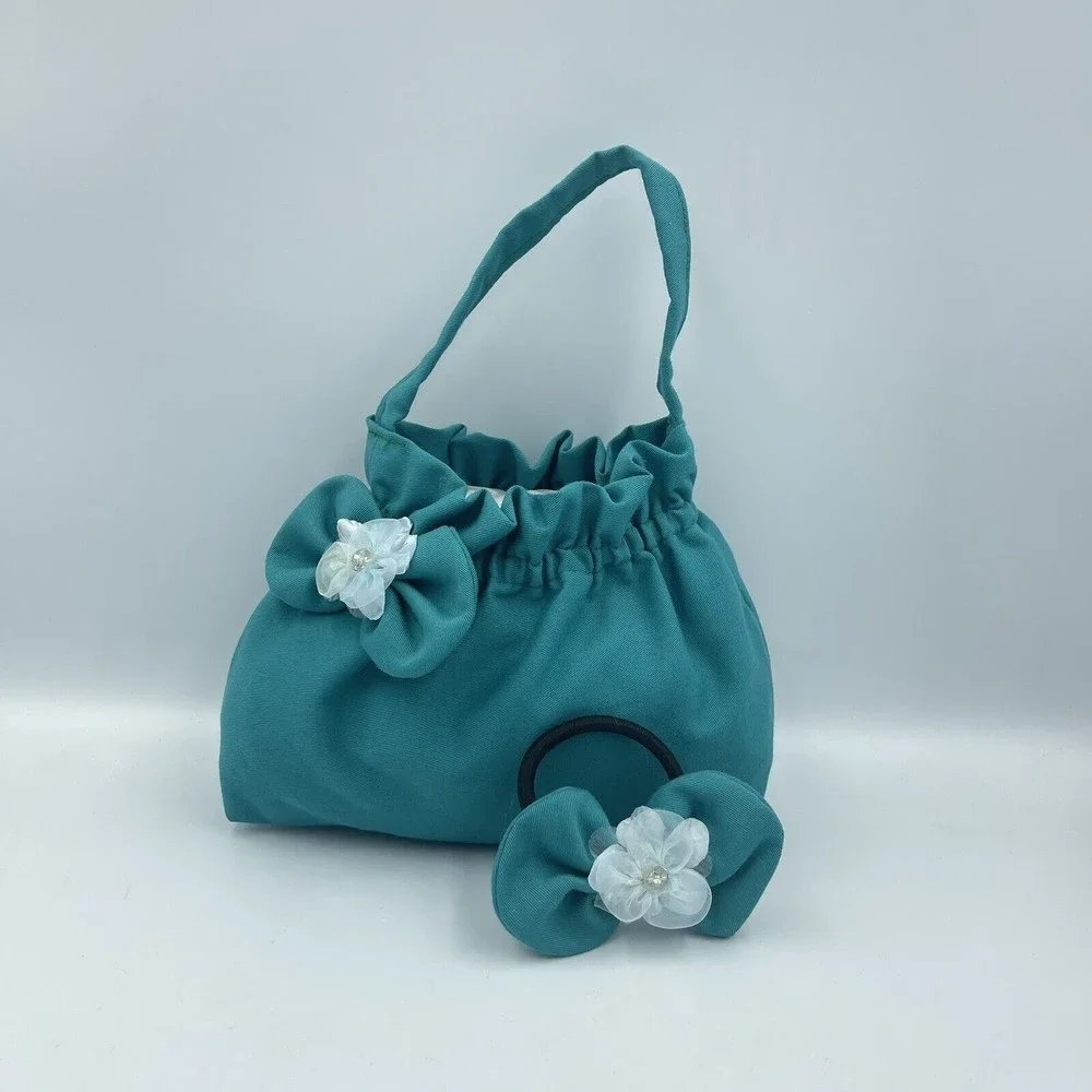 Handmade Girls Mini Handbag bow hair tie set